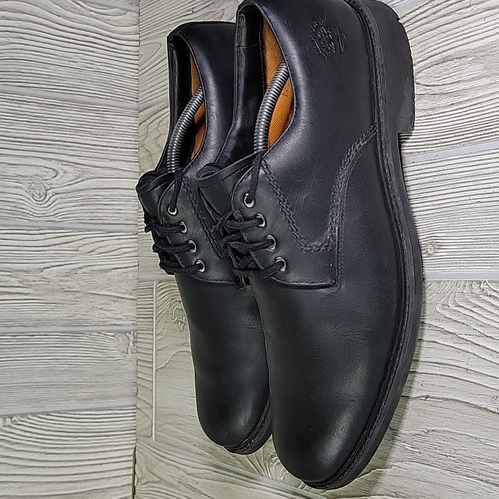 Timberland Black Leather lace Up Oxford Shoes Mens Size 12 - Picture 4 of 14